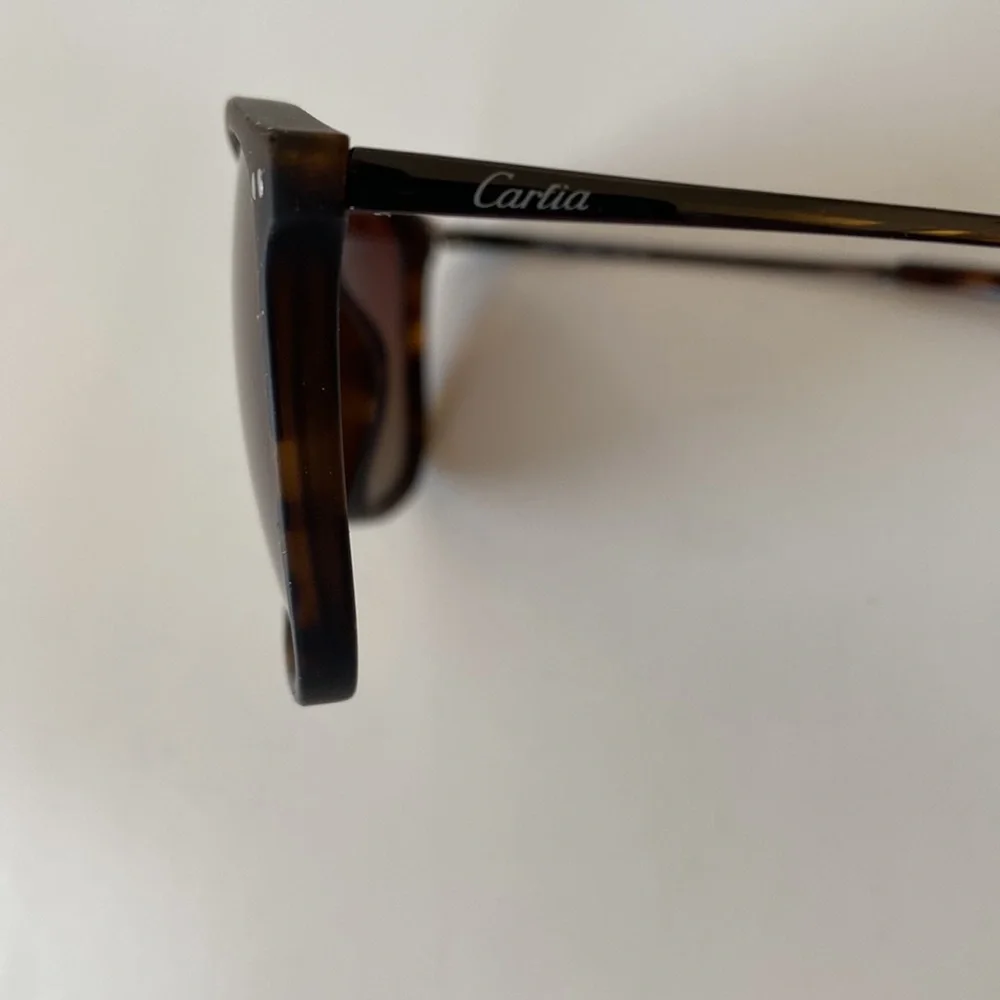 Carfia Vintage Polarized Sunglasses Matte Tortoise Frame Brown Gradient Lenses