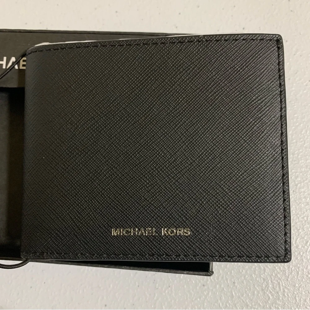 Michael Kors Crossgrain Leather Slim Billfold Wallet-NWT
