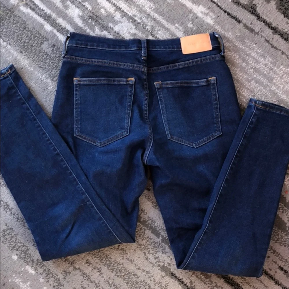 Everlane Blue Stretch Mid-Rise Skinny Jeans size 27