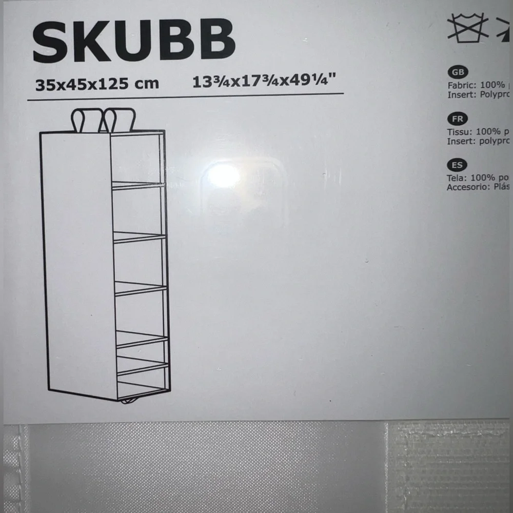 IKEA SKUBB Hanging Shoe Organizer White