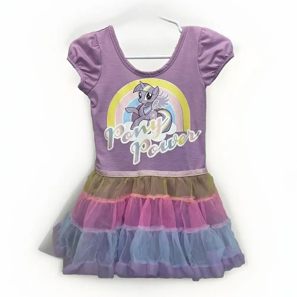 H&M x Hasbro | My Little Pony Sparkle Rainbow Tutu Dress 18-24 Months Purple