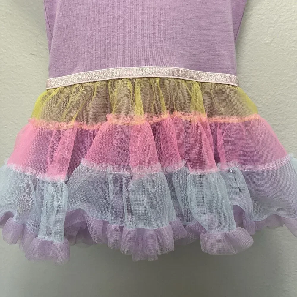 H&M x Hasbro | My Little Pony Sparkle Rainbow Tutu Dress 18-24 Months Purple