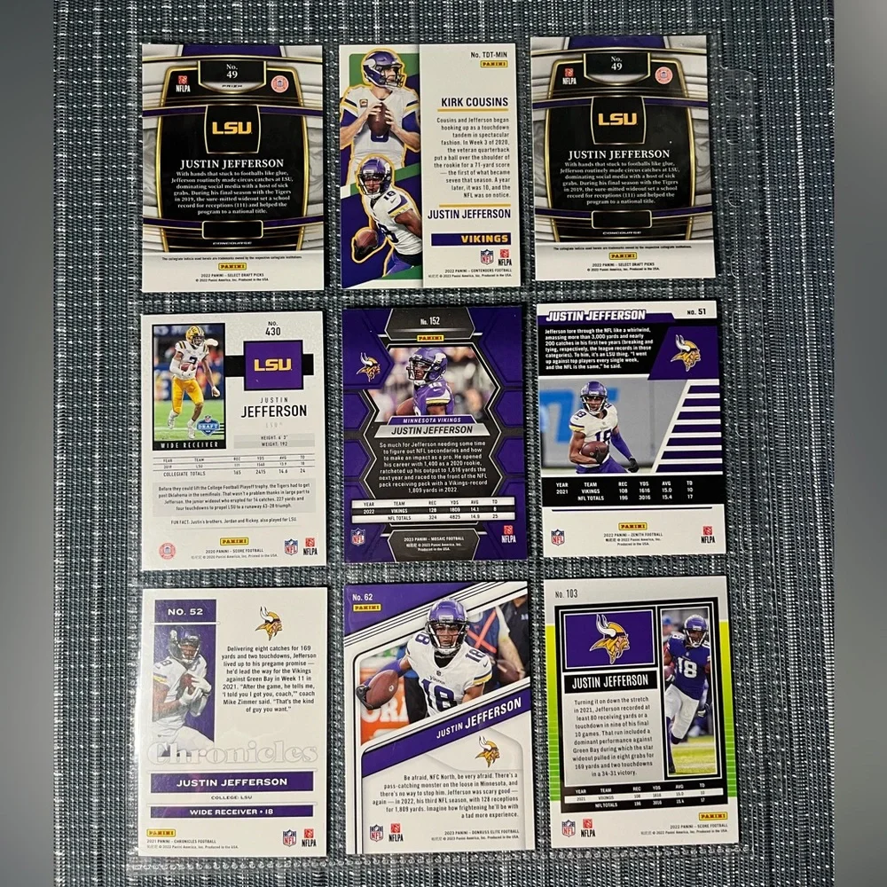 Panini 🏈 justin