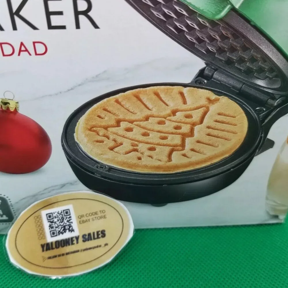 AMBIANO HOLIDAY MINI WAFFLE MAKER Non-stick 4