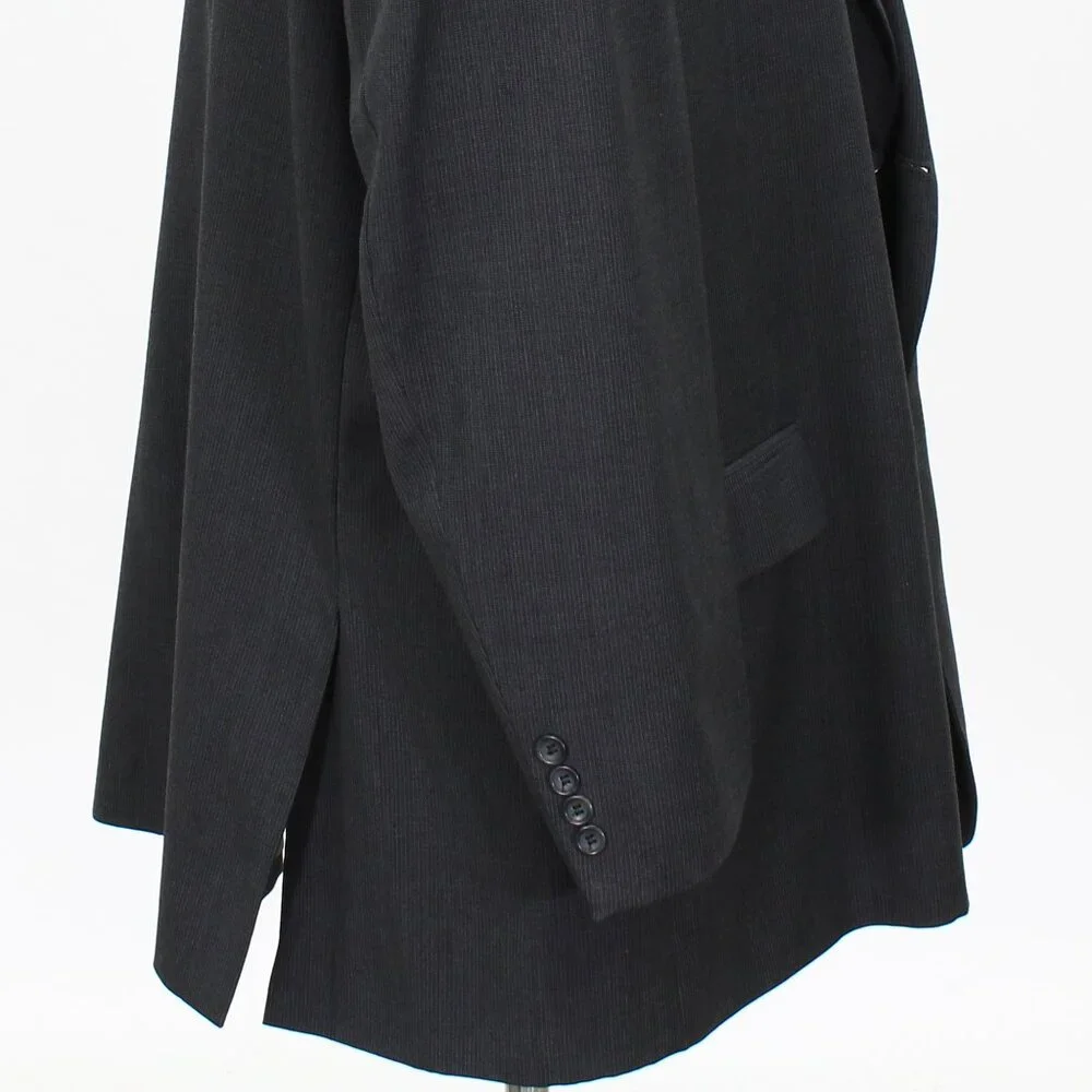 Pronto Uomo 54L Gray Striped 2-Button Sport Coat Blazer Jacket G190