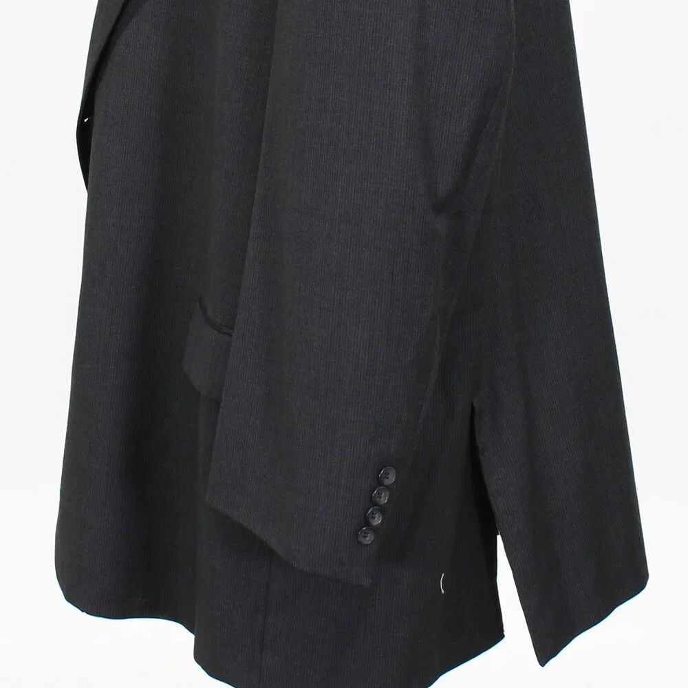 Pronto Uomo 54L Gray Striped 2-Button Sport Coat Blazer Jacket G190