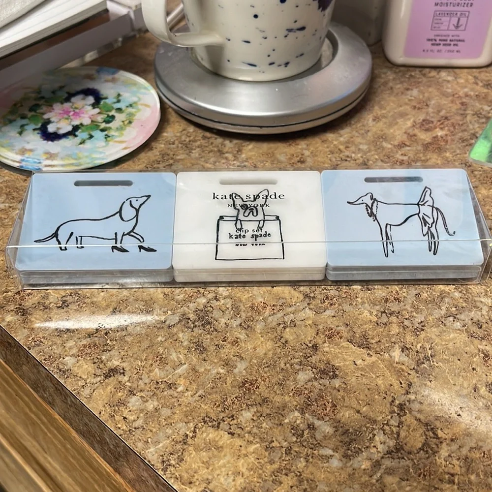 Kate Spade New York Dog Party Document Clip Set