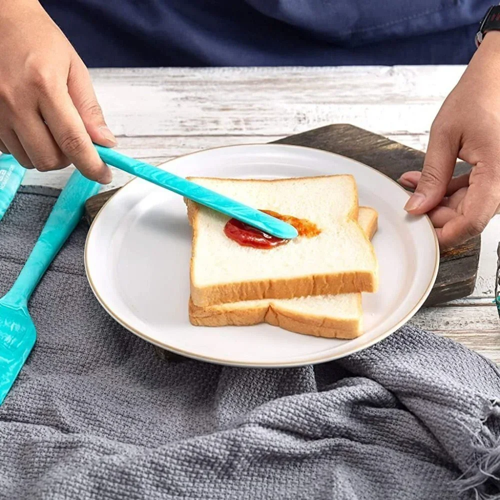 6 Piece Silicone Spatula Heat-Resistant Non-Stick for Cooking, (Marble Pattern)
