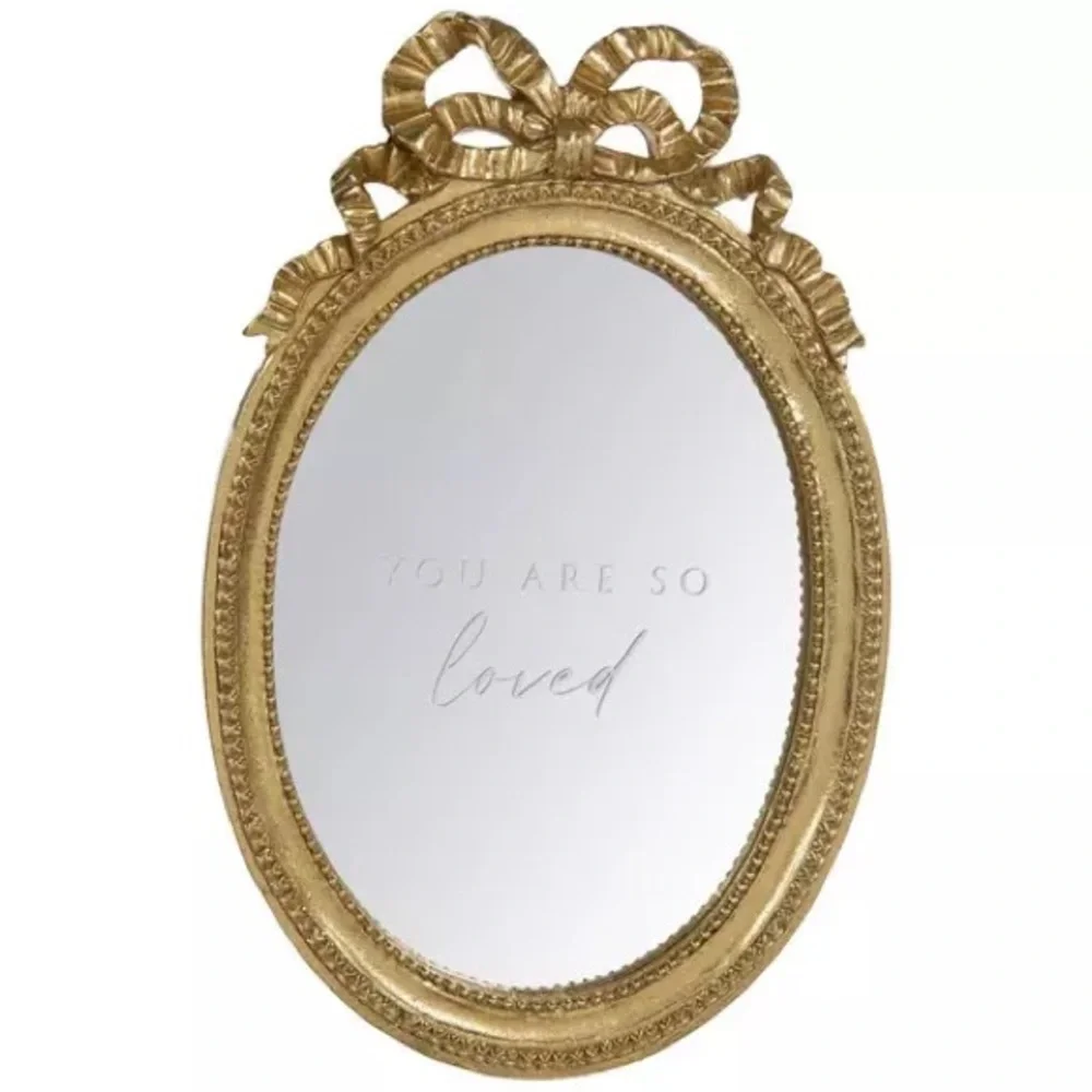 You Are So Loved Gold Wall Mirror