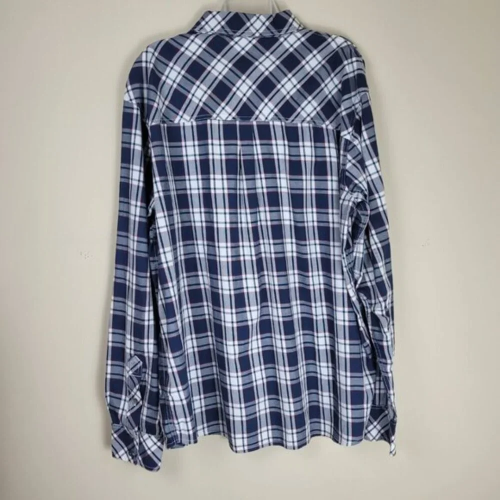 True Religion Shirt Mens 3XL Button Down Plaid Western