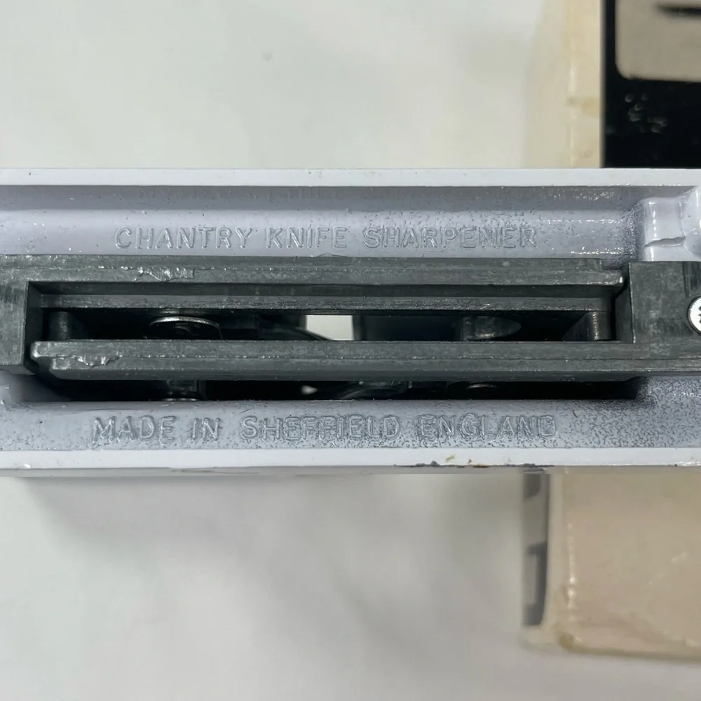 Vintage Chantry White Pull Thru Knife Sharpener