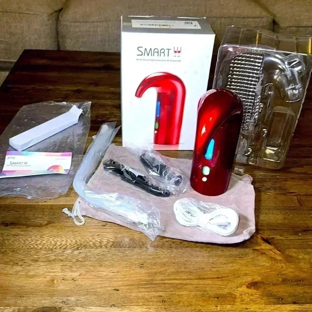 NWT Multi-Smart Electric 🍷 Aerator Dispensing System (Red) & Accessories
