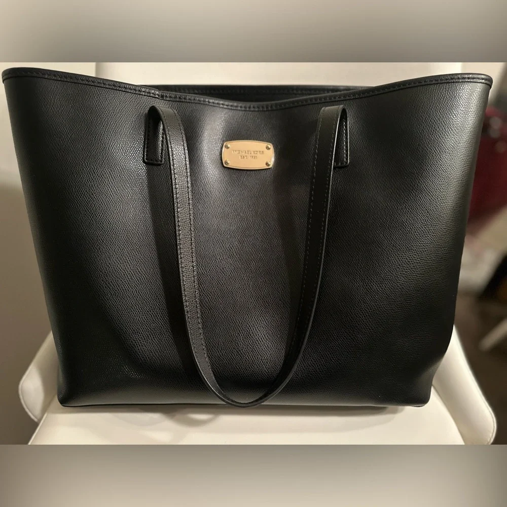 Michael Kors Black Leather Tote