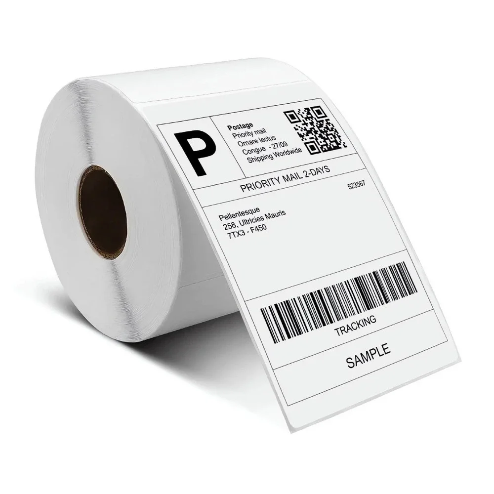 Shipping Labels Direct Thermal 4x6 with 500 Labels/Roll Rollo Zebra Printers