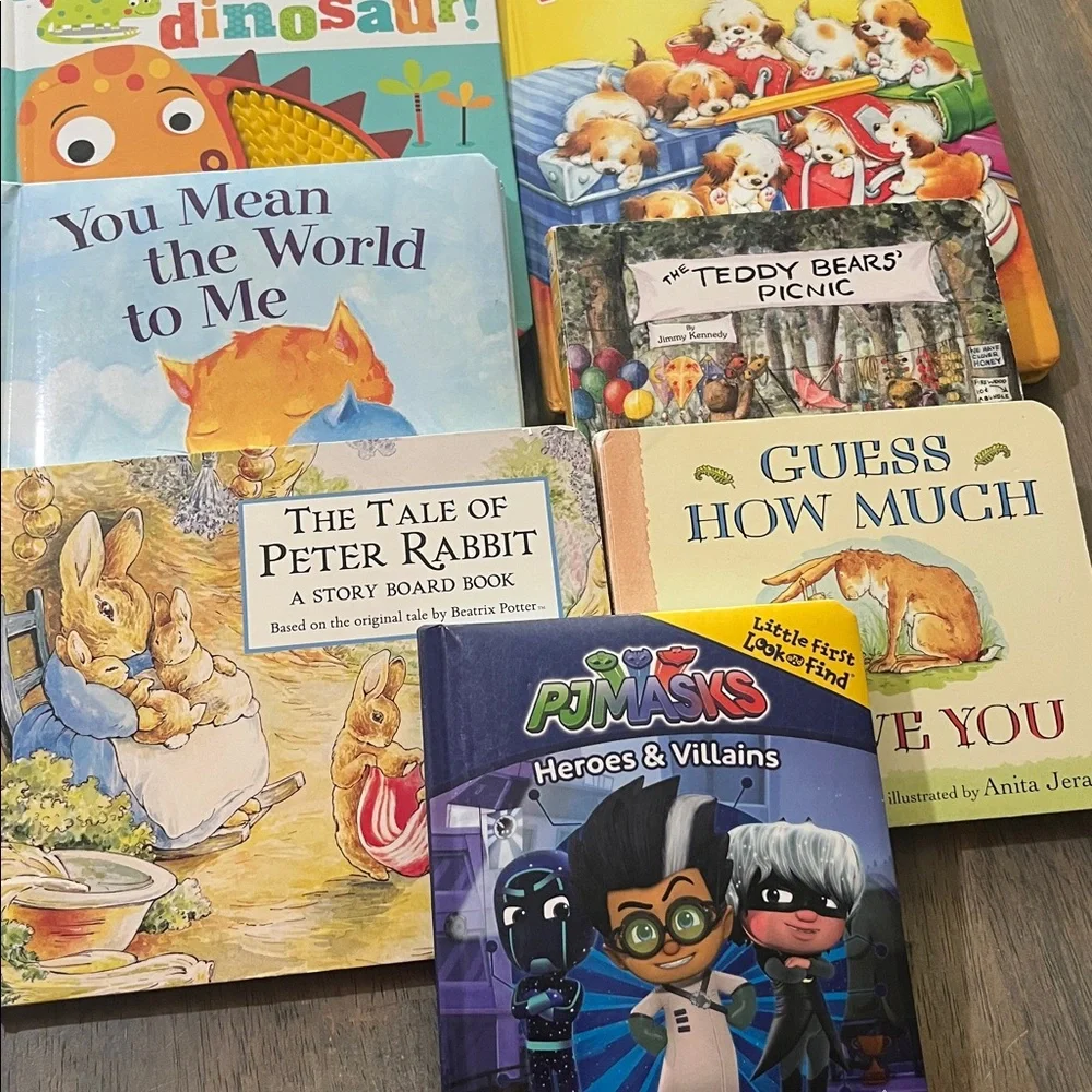 CHILDREN’S BOARD BOOKS SET OF 8 new kids books learning #12