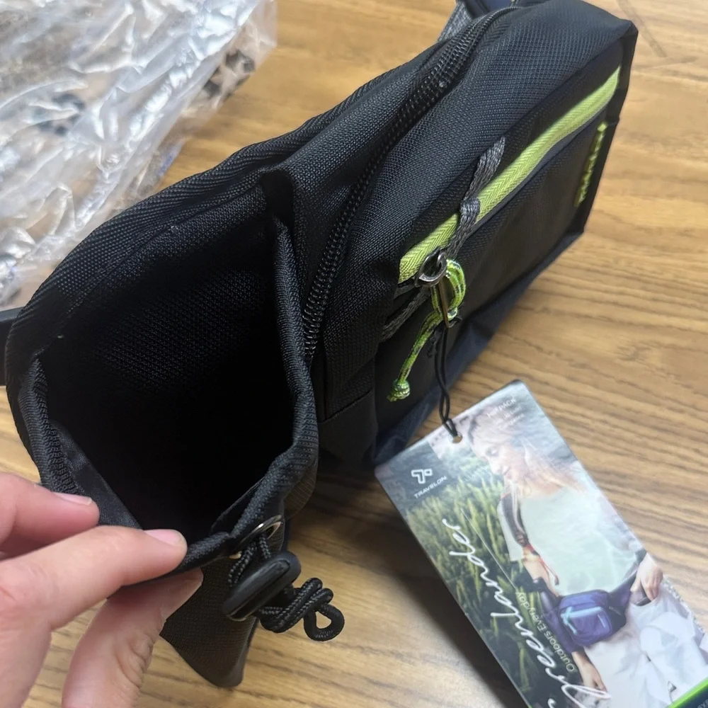 Travelon Black and Green Camera Bag