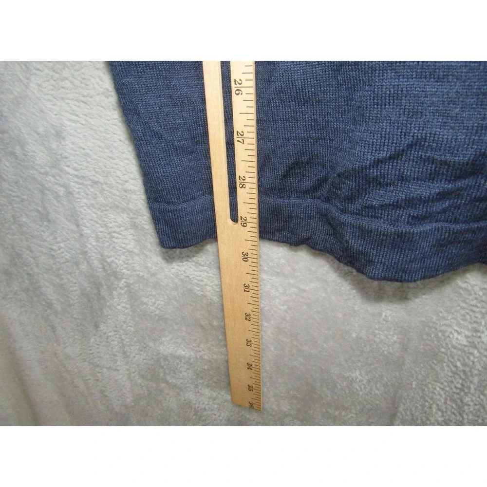 Linea Uomo Men's Blue 3XLT Quarter Zip Long Sleeve Sweater Fisherman Coastal