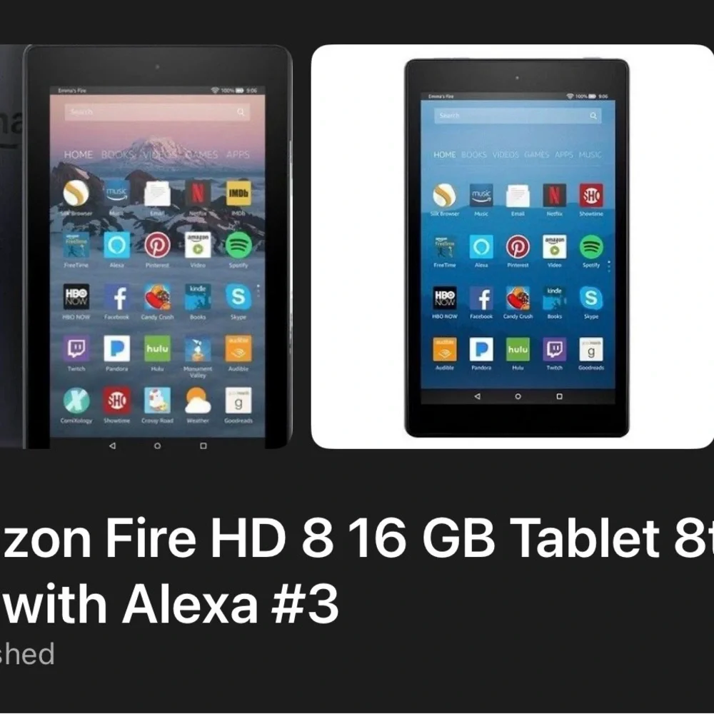 Amazon Fire HD 8 Tablet - Dark Gray refurbished