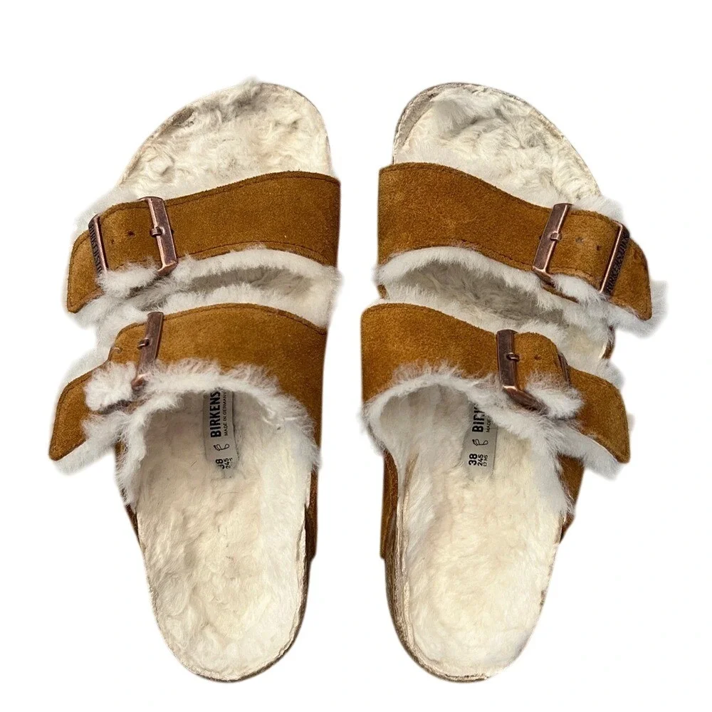 Birkenstocks Arizona Shearling Womens Sandal size 39
