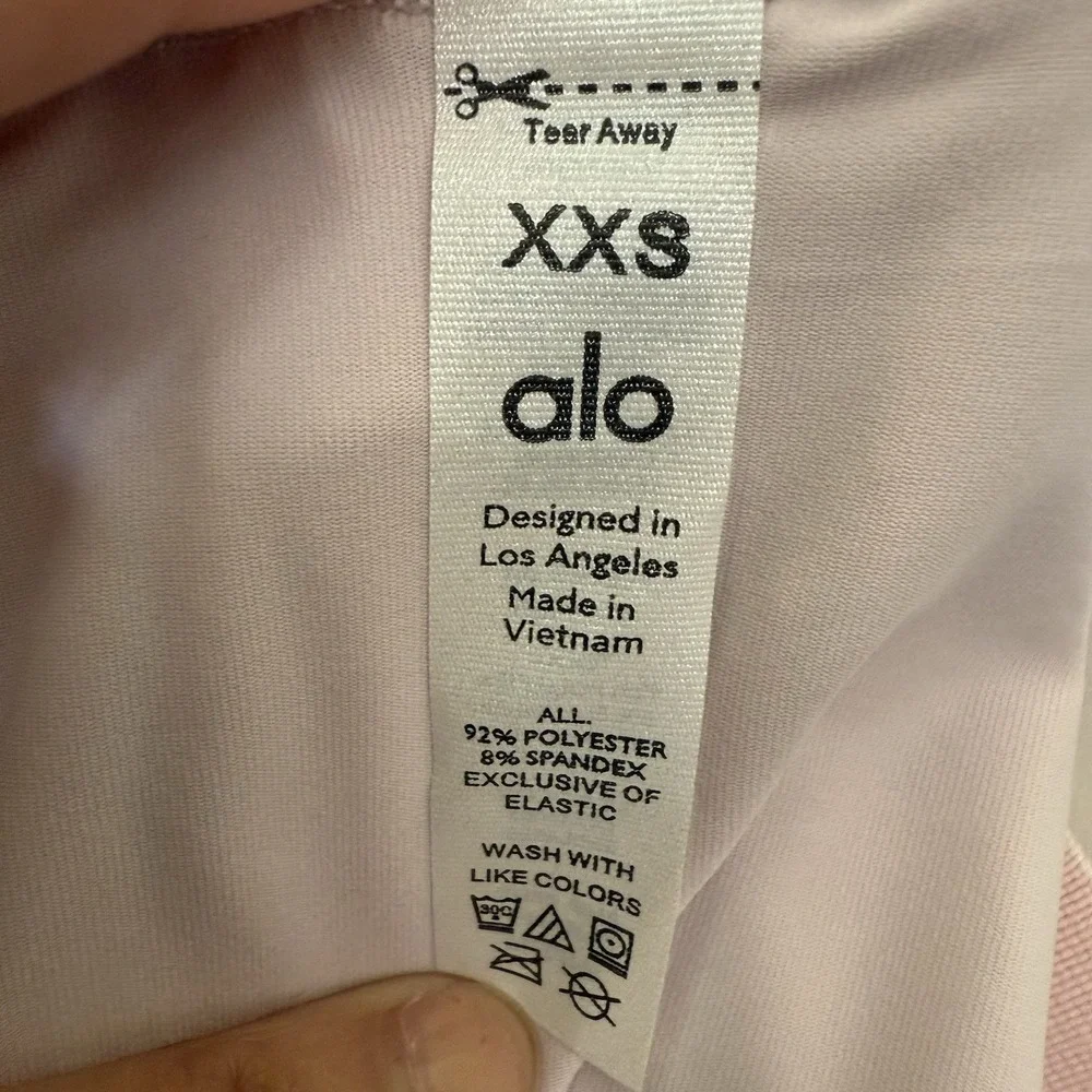 Alo Yoga Varsity Pleated Tennis Skirt Skort Womens Sz XXS Pink Sugar NWT