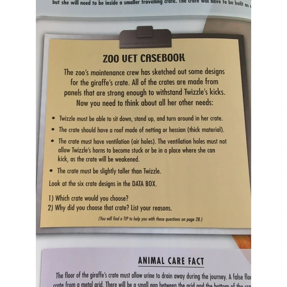 Zoo Vet Exciting Real Life‎ Math Suitable For Ages 10+ Orange Level Real Life...