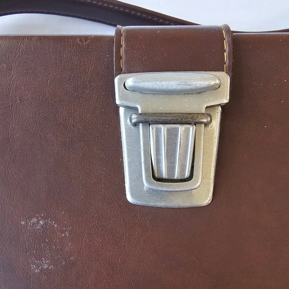 Vintage Polaroid Camera Case Brown Leatherette Carrying Bag Retro Photography‎
