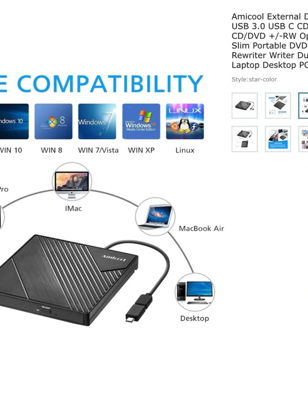 N/A slim external