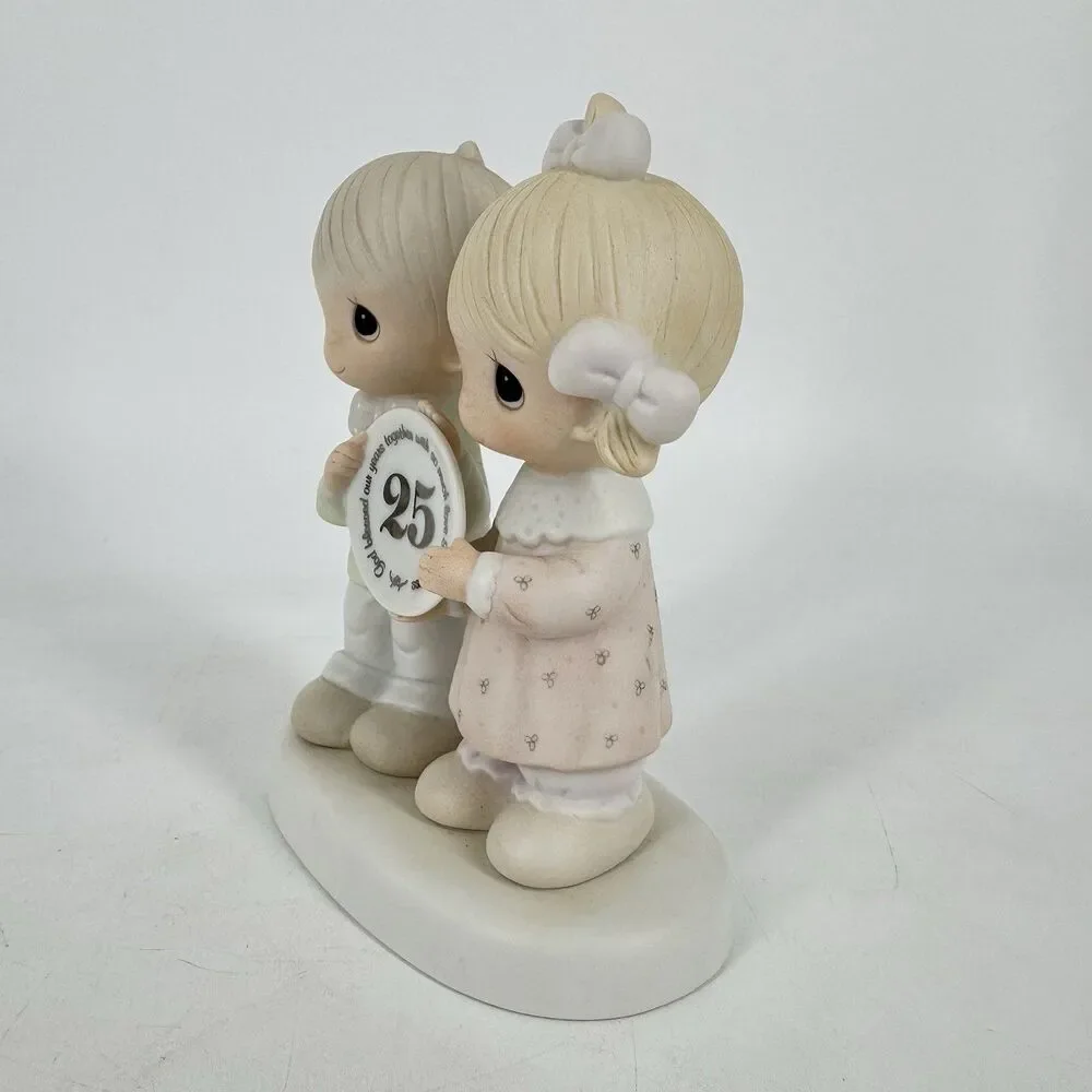 Precious Moments 1983 25th Anniversary Figurine E-2857 God Blessed Our Years
