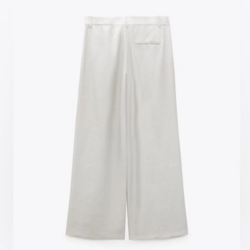 Zara HighWaist Pants Wide Grey Size S