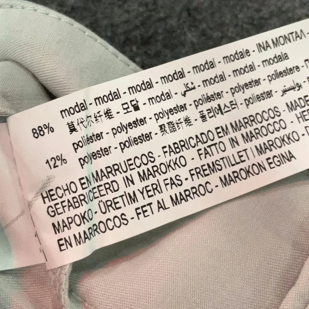 Zara HighWaist Pants Wide Grey Size S
