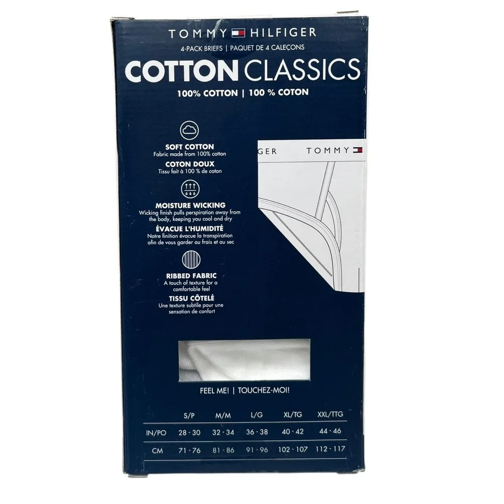 Men's Tommy Hilfiger 4-pack Cotton Classic Briefs Size M (Waist 32-34
