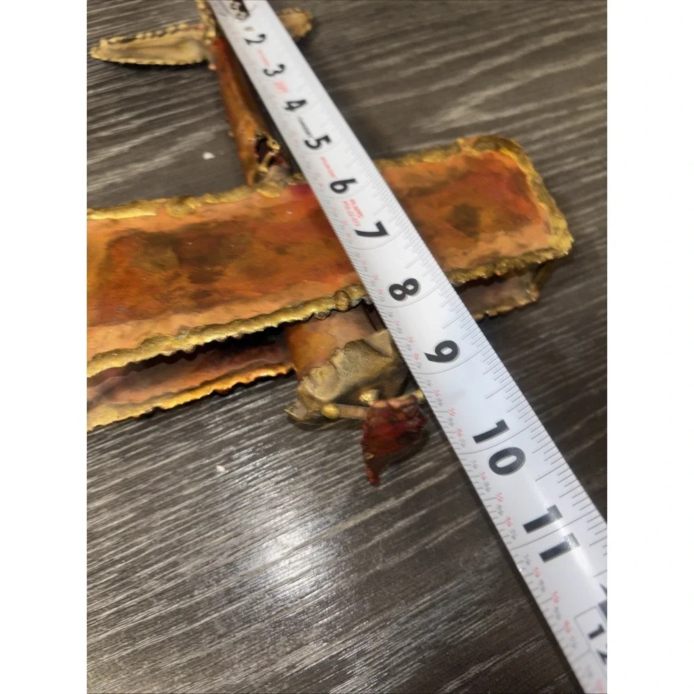 Metal Airplane Copper‎ Tin Art Works Vintage Plane