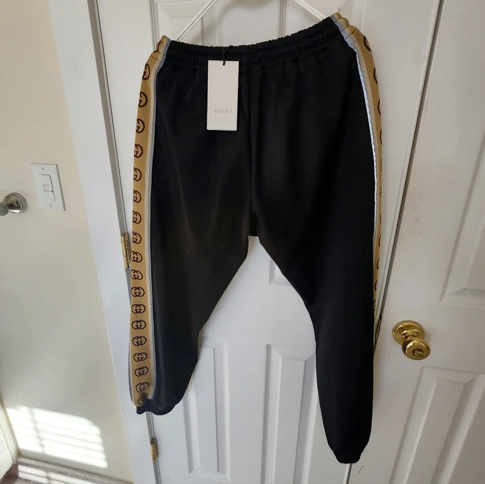 Gucci Black Technical Jersey Trackpants