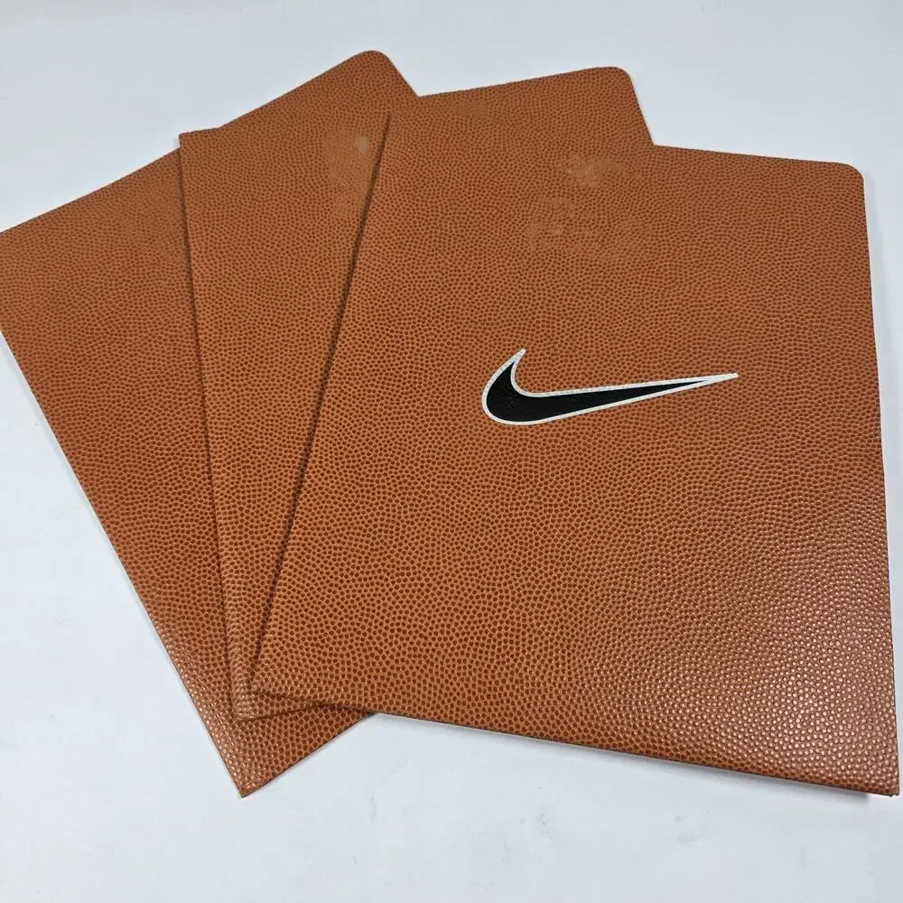 3 Retro Nike Basketball Folder Portfolio Paper Keeper Peachy Nike swoosh Y2K