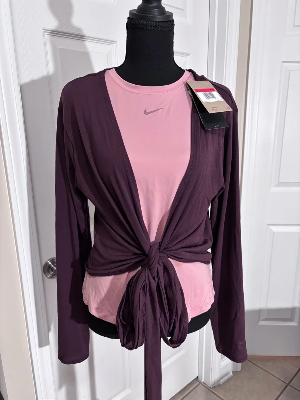 Nike Women's Deep Burgundy Ballet Wrap Top