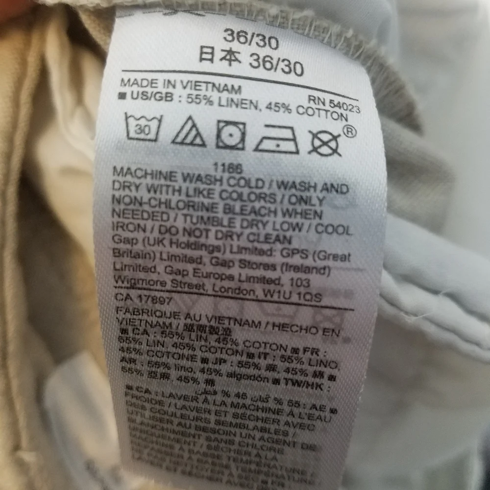 Gap linen blend pants