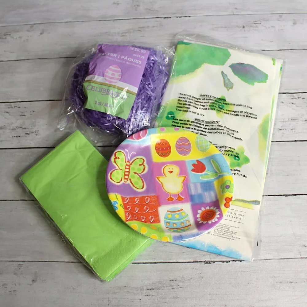 Party Paperware Lot Paper Plates Napkins Assorted Birthday Baby Mixed