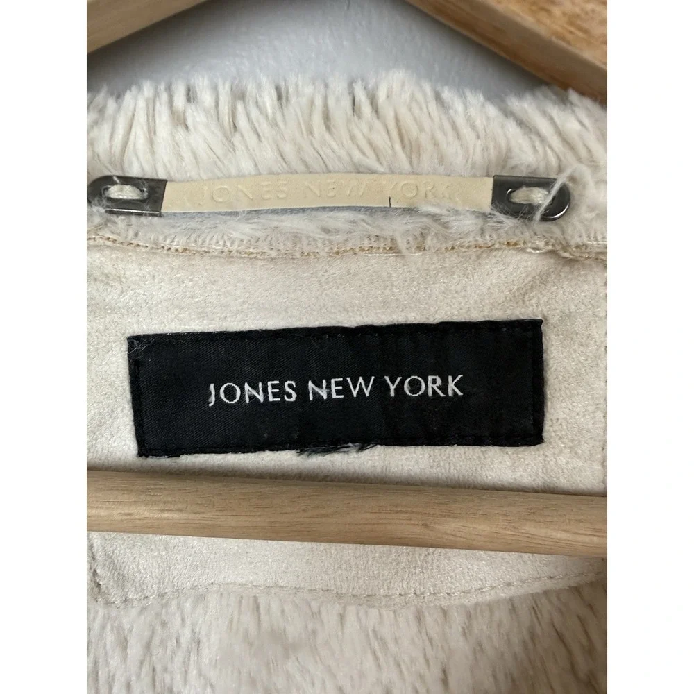 Jones New York Penny Lane Coat Soft‎ Cozy Faux-Suede Shearling Cottagecore XXL