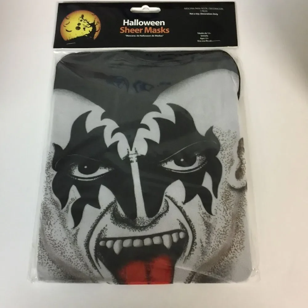 NEW Creepy Halloween Sheer Masks Set of 4 | Spooky Mixed Styles Surprise‎ Pack