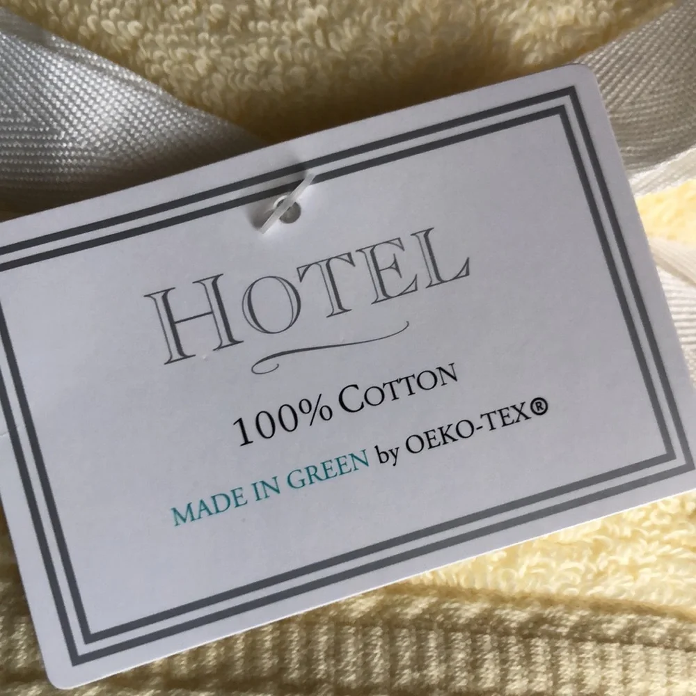 Hotel Bath YELLOW Cotton Hand Towels