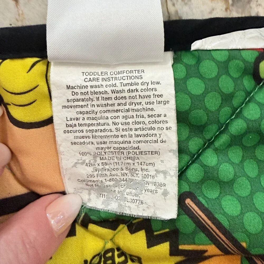 Teenage Mutant Ninja Turtles TMNT 2014 Double Sided Quilt Lap Blanket 42