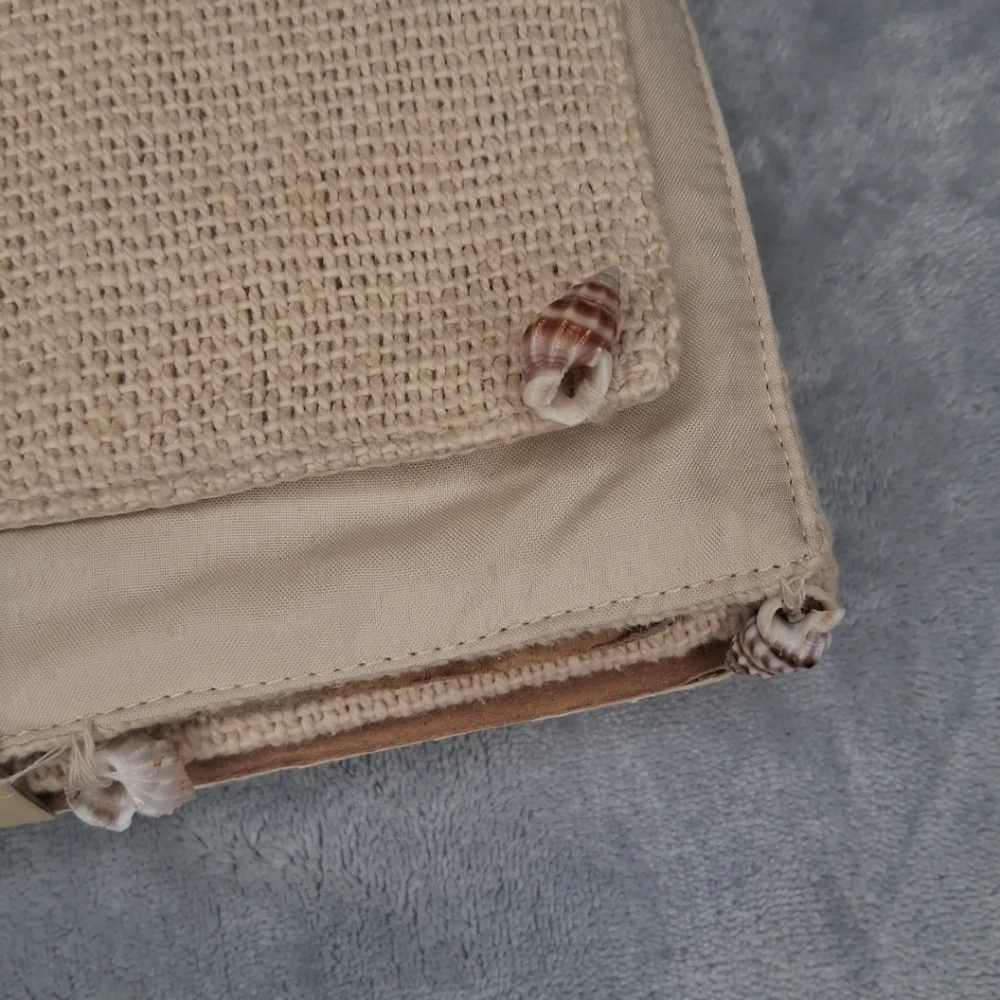 New Pier 1 Jute Table Runner Seashells Coastal Nautical Home Decor 14