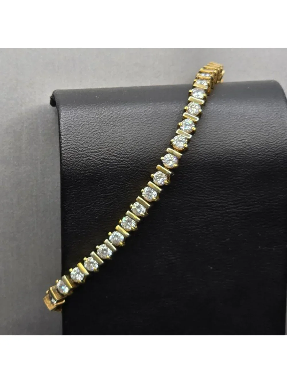 Vermeil Sterling Silver CZ Tennis Bracelet 7