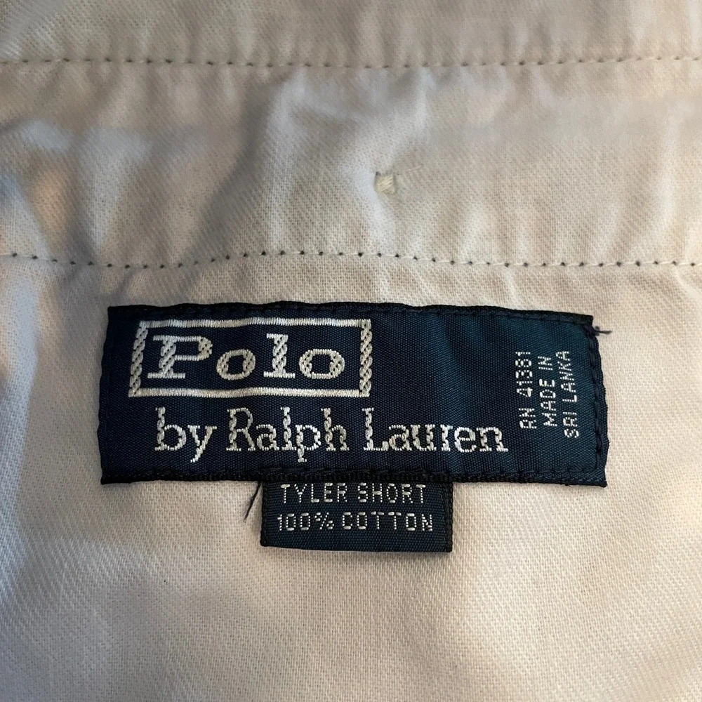 Polo Ralph Lauren Tyler Short Mens 36 Multicolor Plaid Pleated Cotton Madras