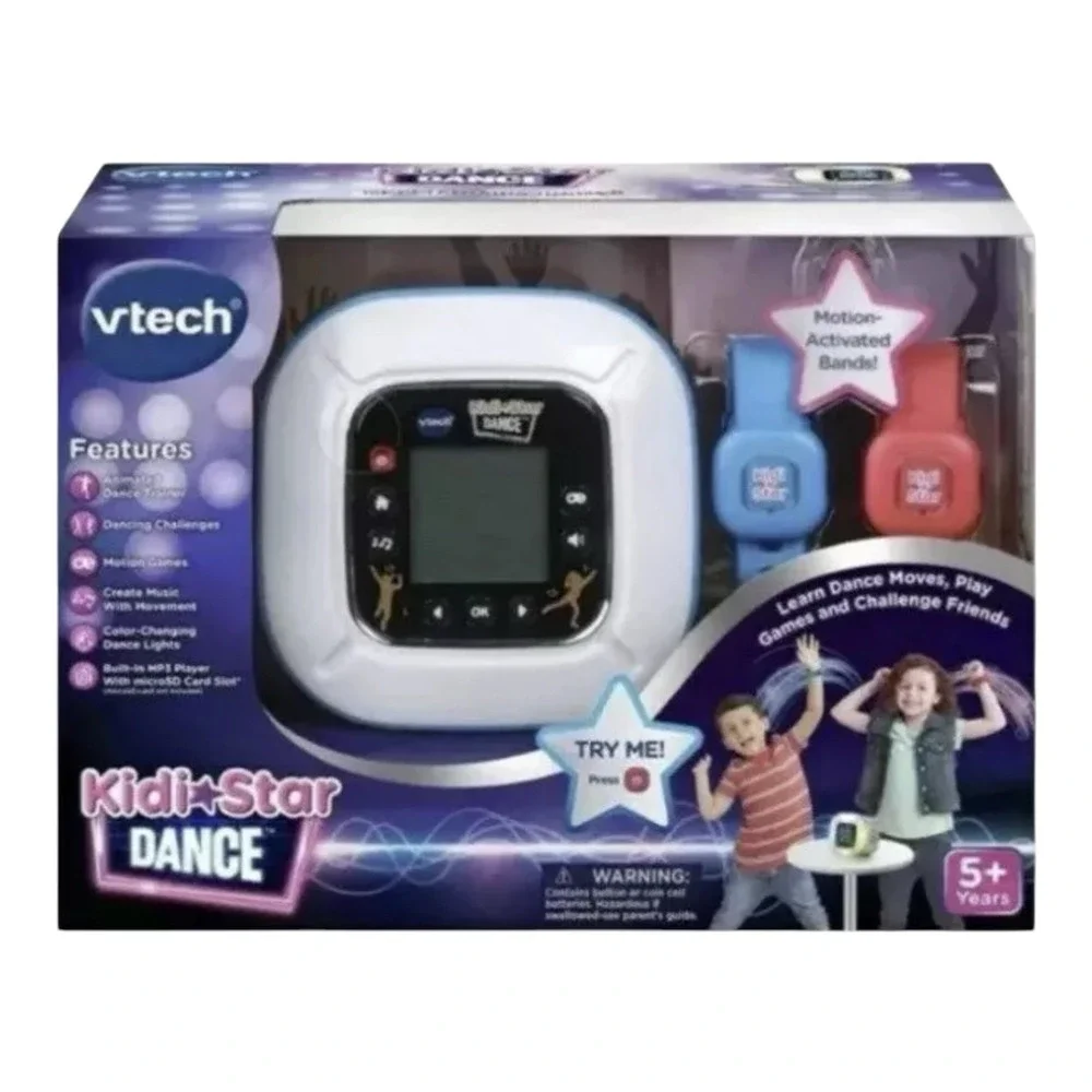 VTech Kidi Star Dance Light Up Kids Dance Toy With 2 Motion Activated Bands