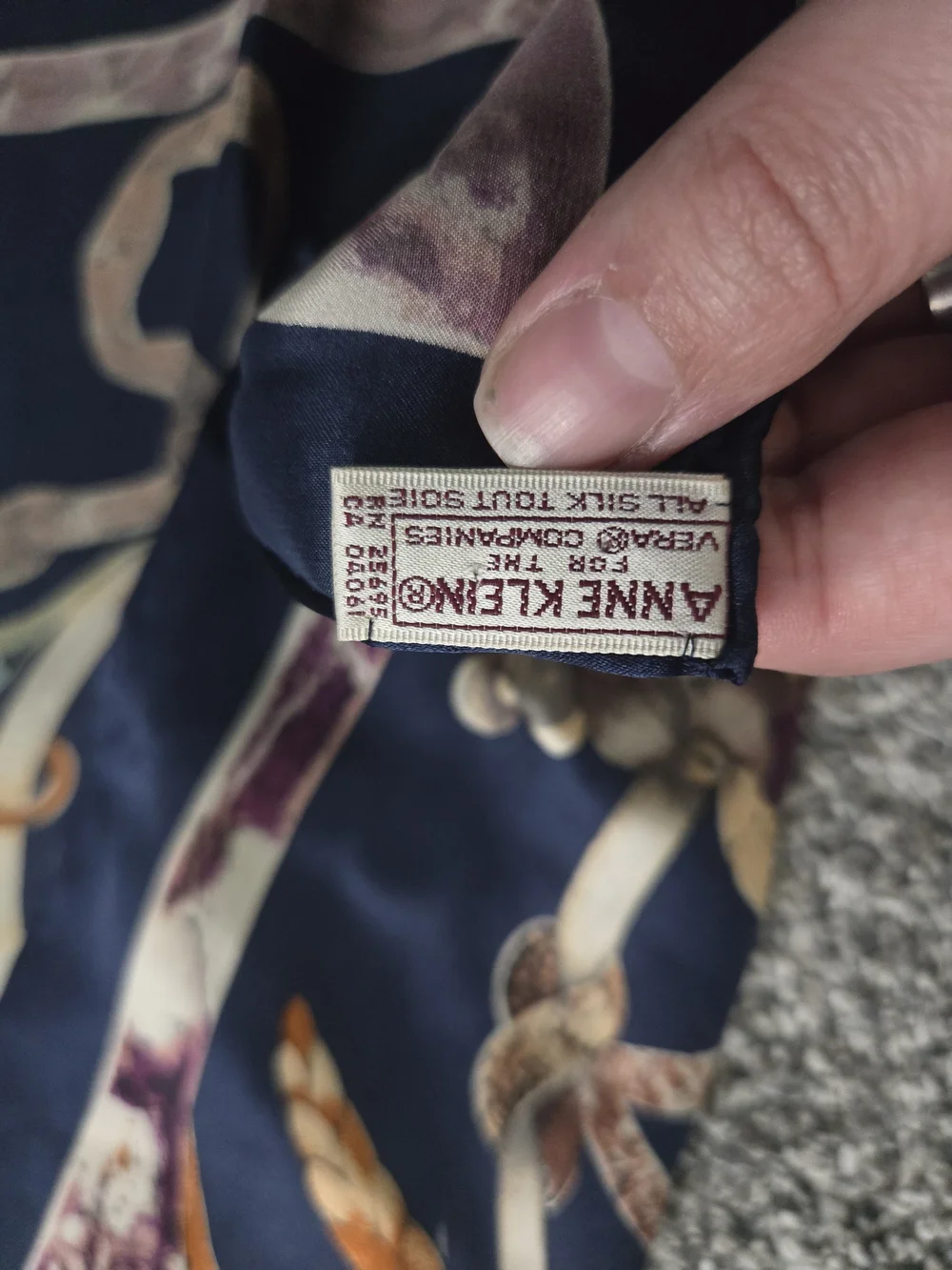 Anne Klein scarf ornate