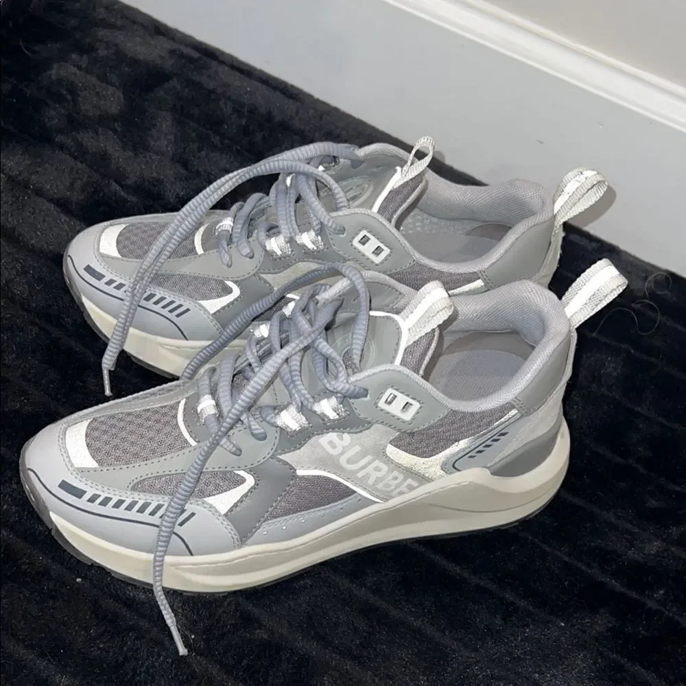 Authentic Burberry Women's Grey Sneakers