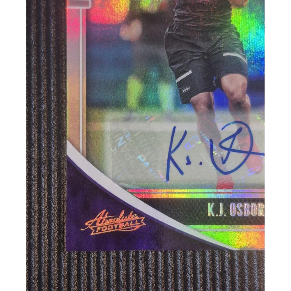2020 Panini Absolute Rookie K.J. Osborn #169 Spectrum Signatures /149 (AU, RC)