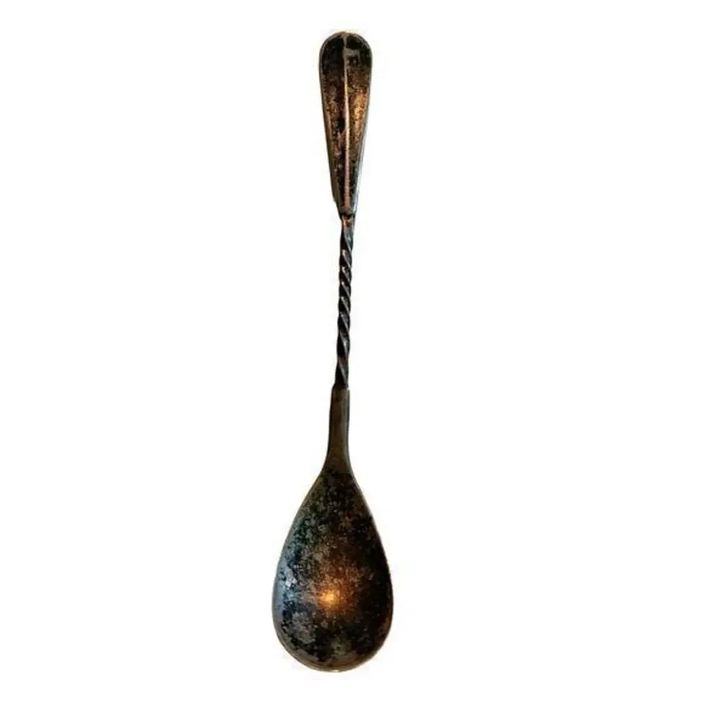 Antique Twisted Handle NF Silver Co 1877‎  Egg Spoon