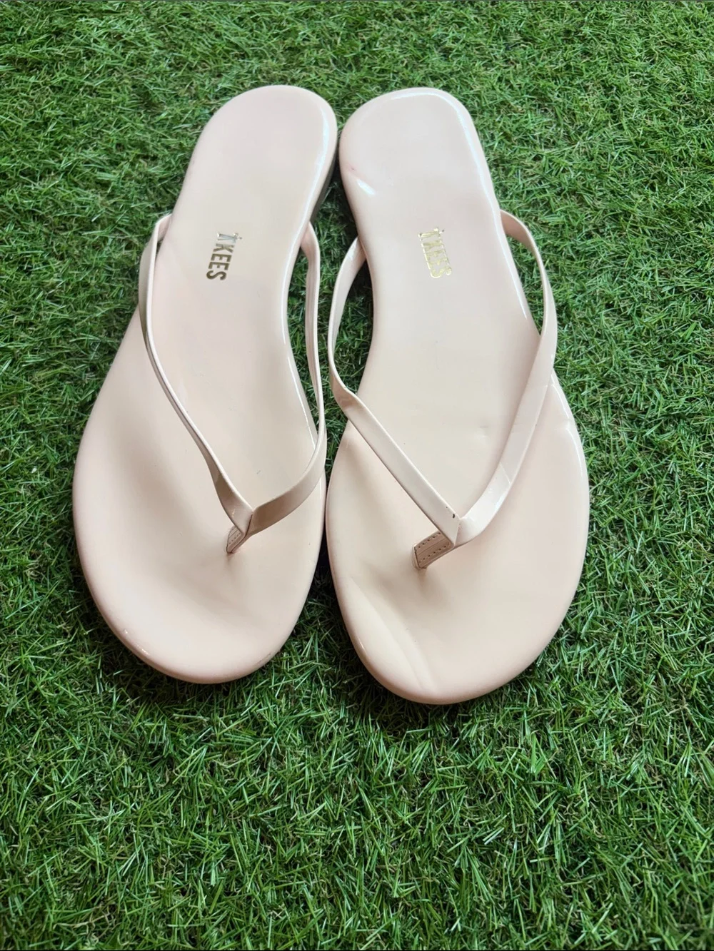 TKEES Nude Pink Jelly Thong Sandals